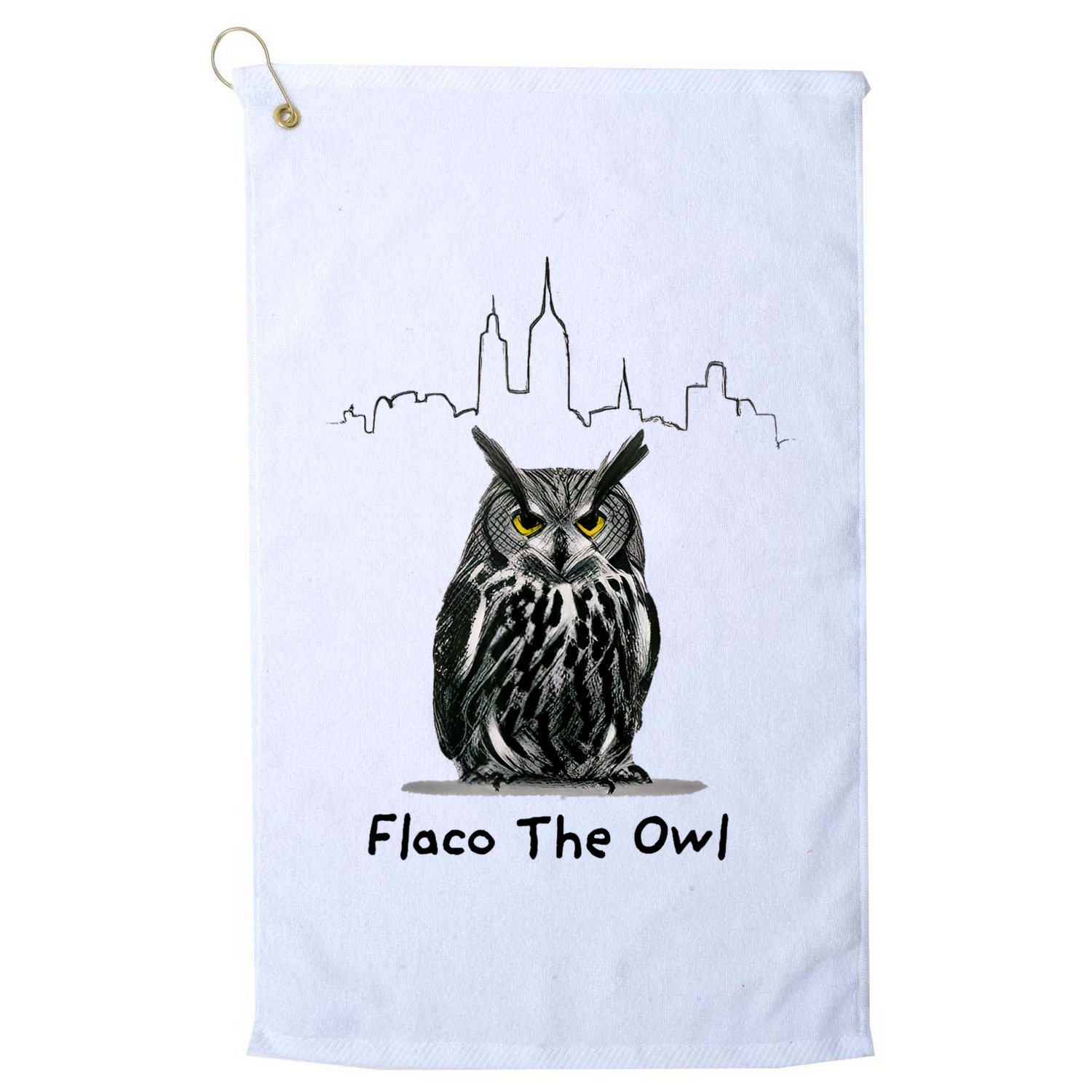 Flaco The Owl Golf Towel