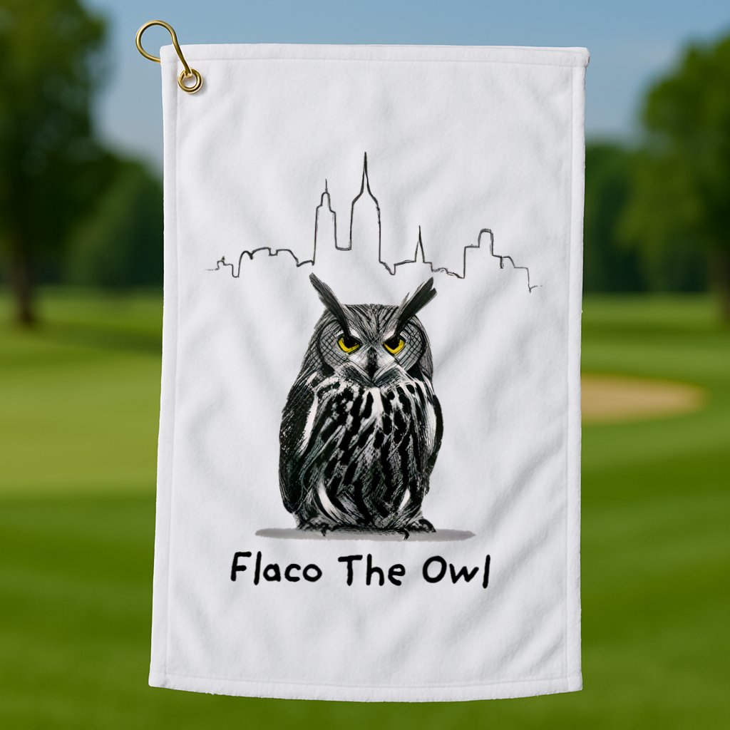 Flaco The Owl Golf Towel