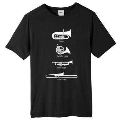 Funny Types Of Tuba Tall Fusion ChromaSoft Performance T-Shirt