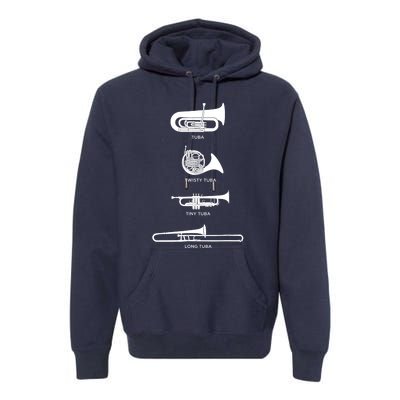 Funny Types Of Tuba Premium Hoodie