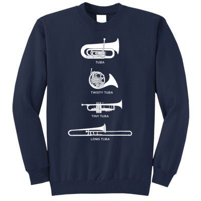 Funny Types Of Tuba Tall Sweatshirt