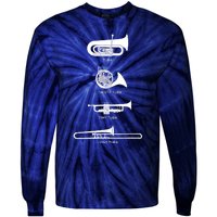 Funny Types Of Tuba Tie-Dye Long Sleeve Shirt