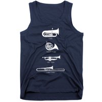 Funny Types Of Tuba Tank Top