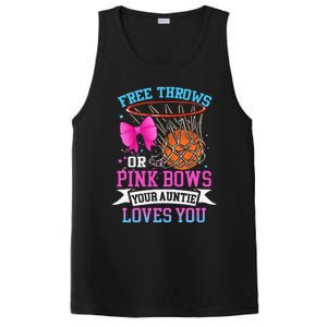 Free Throws Or Pink Bows Your Auntie Loves You Gender Reveal PosiCharge Competitor Tank