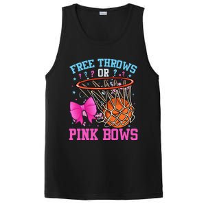 Free Throws Or Pink Bows Pregnancy Basketball Pink Or Blue PosiCharge Competitor Tank