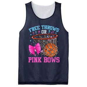 Free Throws Or Pink Bows Pregnancy Basketball Pink Or Blue Mesh Reversible Basketball Jersey Tank