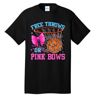 Free Throws Or Pink Bows Pregnancy Pink Or Blue Tall T-Shirt