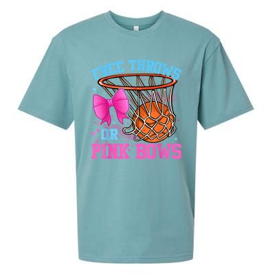 Free Throws Or Pink Bows Pregnancy Pink Or Blue Sueded Cloud Jersey T-Shirt