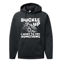 Funny Truck Off Road Driver Four Wheeler Rider Performance Fleece Hoodie