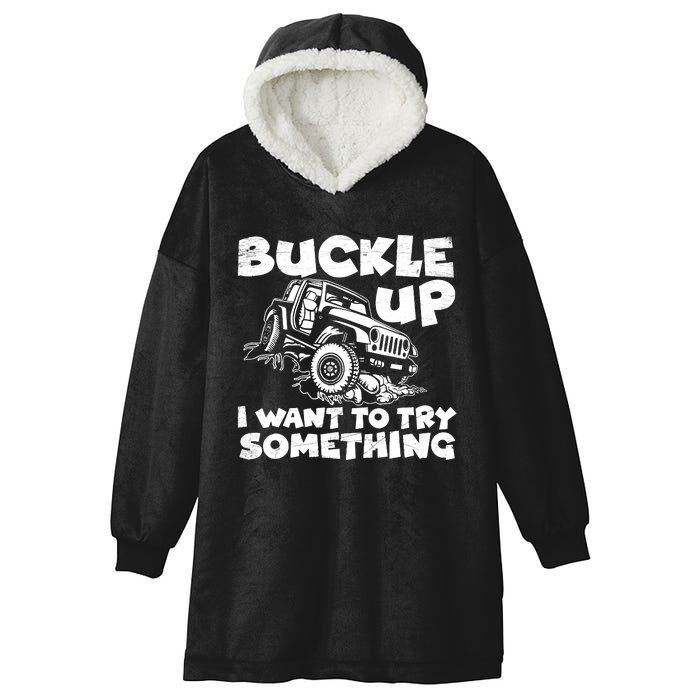 Funny Truck Off Road Driver Four Wheeler Rider Hooded Wearable Blanket