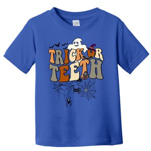 Funny Trick Or Teeth Dentist Halloween Costume Dental Squad Cute Gift Toddler T-Shirt