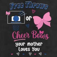 Free Throws Or Cheer Bows Your Mother Loves You Gift 11oz C Handle Ceramic Mug