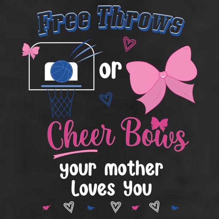 Free Throws Or Cheer Bows Your Mother Loves You Gift 11oz C Handle Ceramic Mug