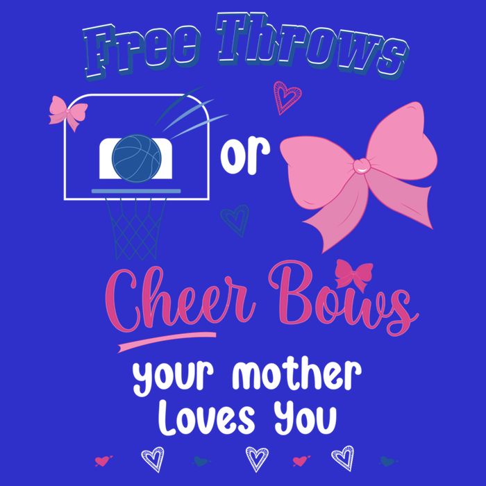 Free Throws Or Cheer Bows Your Mother Loves You Gift 16 in Basic Backpack
