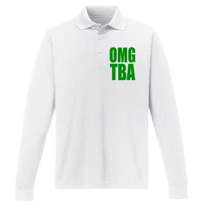 Four Tet Omg Tba Performance Long Sleeve Polo