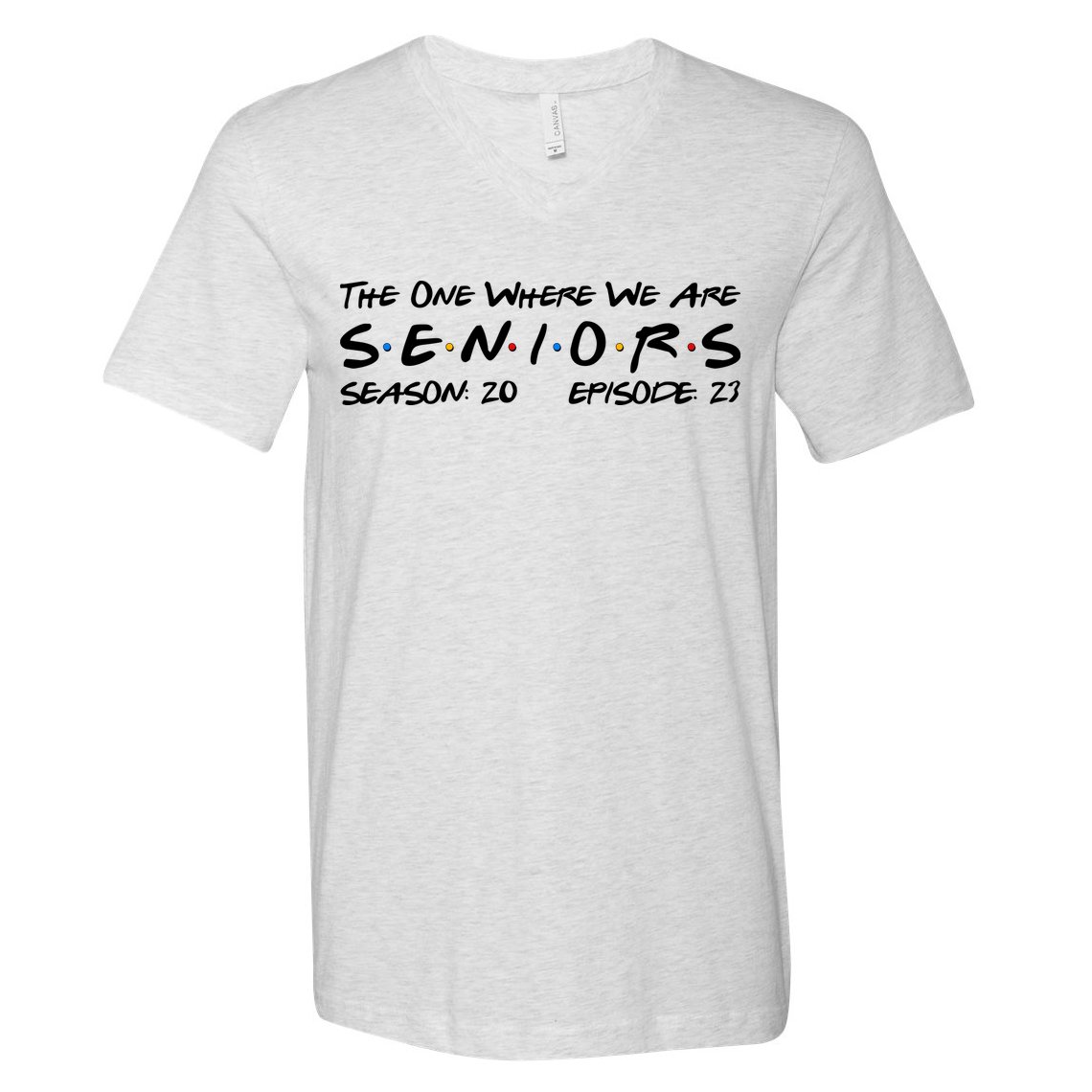 Funny The One Where We Are Seniors Season 20 Episode 23 V-Neck T-Shirt