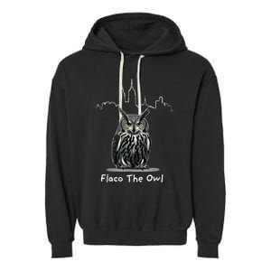 Flaco The Owl Garment-Dyed Fleece Hoodie