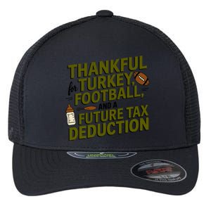 Funny Thanksgiving Pregnancy Announcement Dad To Be 2025 Flexfit Unipanel Trucker Cap