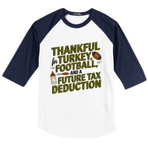 Funny Thanksgiving Pregnancy Announcement Dad To Be 2025 Baseball Sleeve Shirt