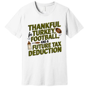 Funny Thanksgiving Pregnancy Announcement Dad To Be 2025 Premium T-Shirt