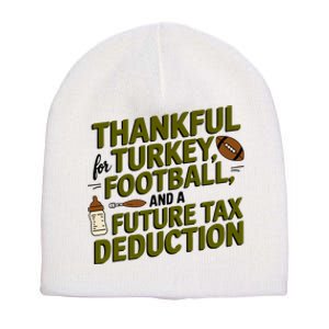 Funny Thanksgiving Pregnancy Announcement Dad To Be 2025 Short Acrylic Beanie