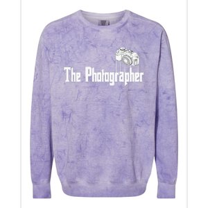 Funny The Photographer Photography Camera Colorblast Crewneck Sweatshirt