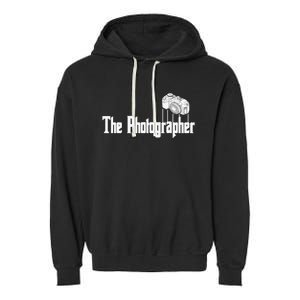 Funny The Photographer Photography Camera Garment-Dyed Fleece Hoodie