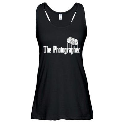 Funny The Photographer Photography Camera Ladies Essential Flowy Tank