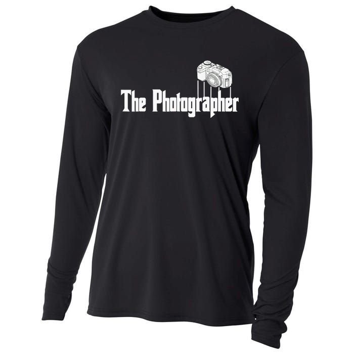 Funny The Photographer Photography Camera Cooling Performance Long Sleeve Crew