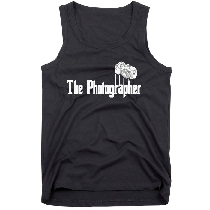 Funny The Photographer Photography Camera Tank Top