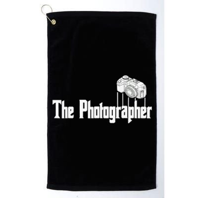 Funny The Photographer Photography Camera Platinum Collection Golf Towel