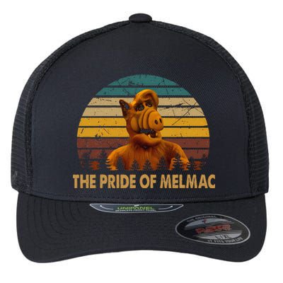 Funny The Pride Of Melmac Alf Alien Vintage Gift Flexfit Unipanel Trucker Cap