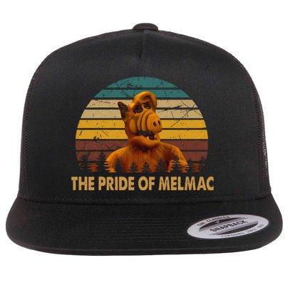 Funny The Pride Of Melmac Alf Alien Vintage Gift Flat Bill Trucker Hat