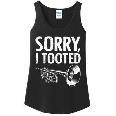 Funny Trumpet Player Design Trumpet Trumpeter Ladies Essential Tank