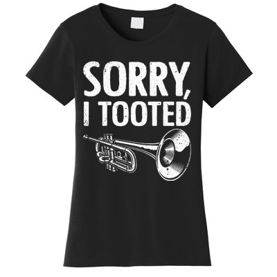 Funny Trumpet Player Design Trumpet Trumpeter Women's T-Shirt