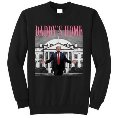 Funny Trump Pink Daddys Home  Trump 2024 Sweatshirt