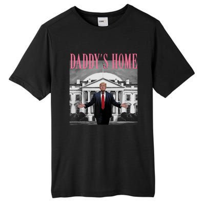 Funny Trump Pink Daddys Home  Trump 2024 Tall Fusion ChromaSoft Performance T-Shirt