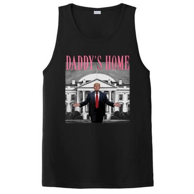 Funny Trump Pink Daddys Home  Trump 2024 PosiCharge Competitor Tank