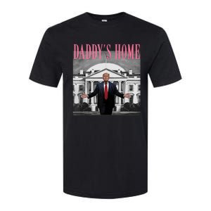 Funny Trump Pink Daddys Home  Trump 2024 Softstyle CVC T-Shirt