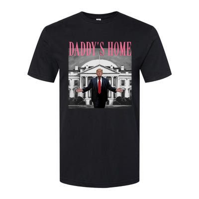 Funny Trump Pink Daddys Home  Trump 2024 Softstyle CVC T-Shirt