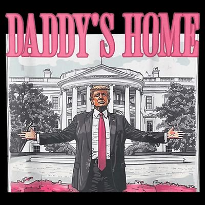 Funny Trump Pink Daddys Home  Trump 2024 T-Shirt