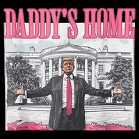 Funny Trump Pink Daddys Home  Trump 2024 Backpack