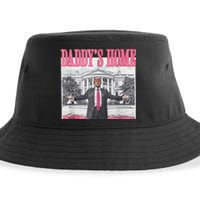 Funny Trump Pink Daddys Home  Trump 2024 Sustainable Bucket Hat