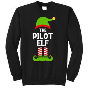 Funny The Pilot Elf Christmas Matching Family Party Sweatshirt