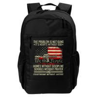 Funny The Problem Is Not Guns ItS Hearts Without God Daily Commute Backpack