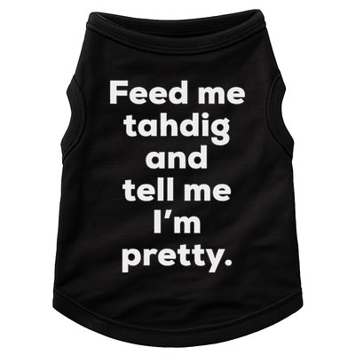 Funny Tahdig Persian Food Iran Iranian Foodie Gift Doggie Tank