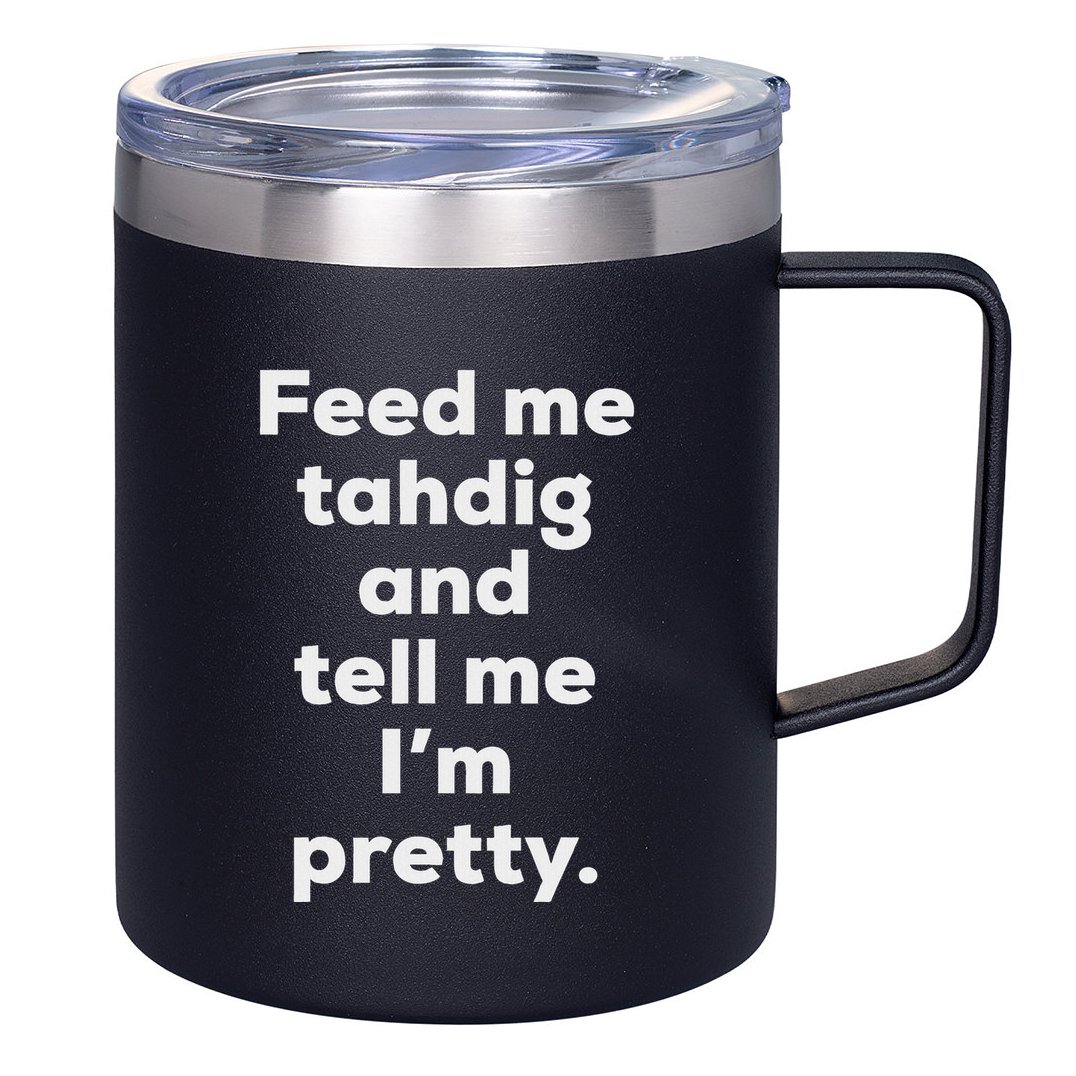Funny Tahdig Persian Food Iran Iranian Foodie Gift 12oz Stainless Steel Coffee Mug