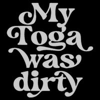 Funny Toga Party Costume My Toga Was Dirty Roman Greek Party Drawstring Bag