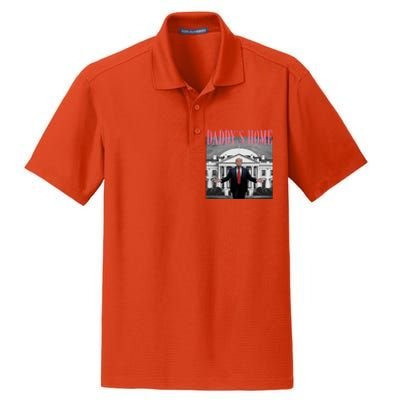 Funny Trump Pink Daddys Home Trump 2024 Gift Dry Zone Grid Polo