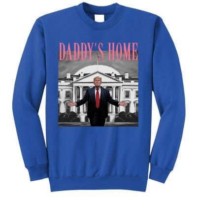 Funny Trump Pink Daddys Home Trump 2024 Gift Sweatshirt